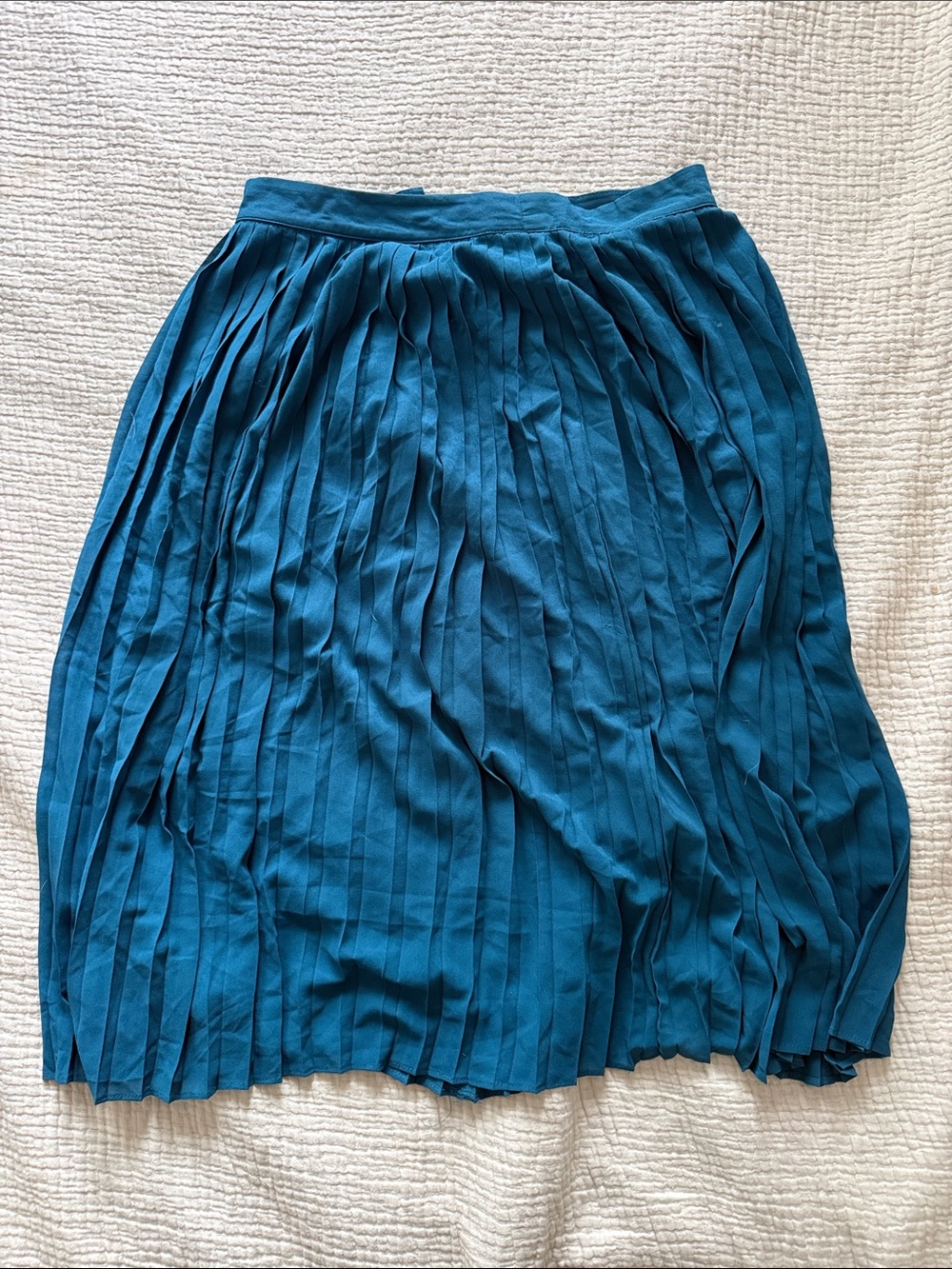 Pleated Teal Skirt